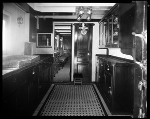 Galley, steam yacht Casiana, ca. 1916-1939