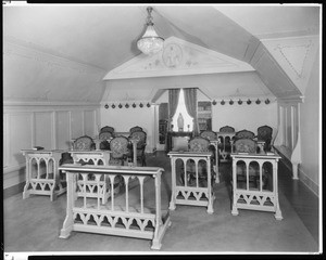 Chapel room, Doheny Mansion, Chester Place, Los Angeles, Calif., 1933