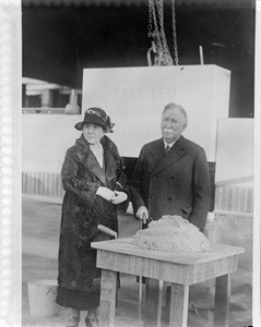 Doheny Memorial Library cornerstone laying, Los Angeles, Calif., 1931