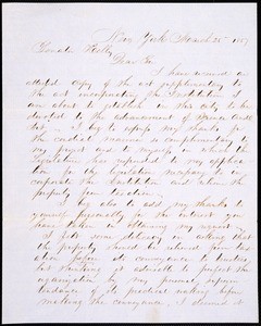 Peter Cooper, letter, 1857 Mar. 25, to William Kelly