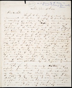 Robert Kelly III, letter, 1831 Dec. 16, to Elizabeth S. Parr Kelly