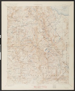 California. Mount Lyell quadrangle (30'), 1901 (1922)