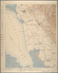 California. Haywards quadrangle (15'), 1899