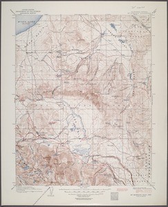 California. Mount Morrison quadrangle (30'), 1914 (1950)