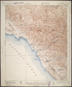 California. San Simeon quadrangle (15'), 1919 (1931)