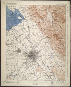 California. San Jose quadrangle (15'), 1899 (1926)