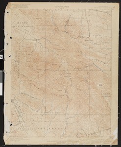 California. Mount Diablo quadrangle (15'), 1898 (1922)