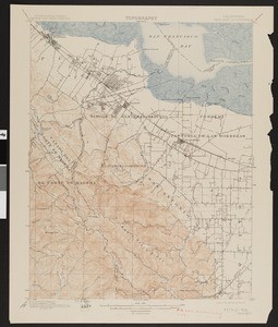 California. Palo Alto quadrangle (15'), 1899 (1911)