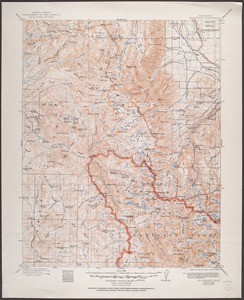 California. Mount Goddard quadrangle (30'), 1912 (1951)