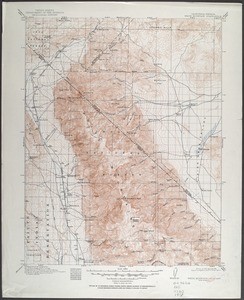 California-Nevada. White Mountain quadrangle (30'), 1917 (1951)