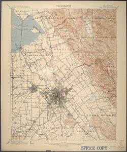 California. San Jose quadrangle (15'), 1899 (1909)