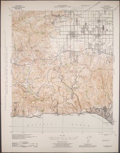 California. Calabasas quadrangle (15'), 1944