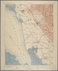 California. Haywards quadrangle (15'), 1899 (1910)