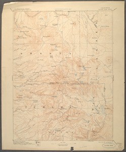 California. Lassen Peak quadrangle (60'), 1884 (1910)