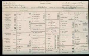 WPA household census for 1421 CARROLL, Los Angeles
