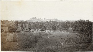Hill with the military barracks near Calicut