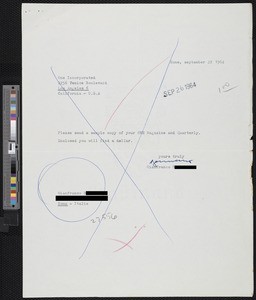 Gianfranco B., letters (1964)