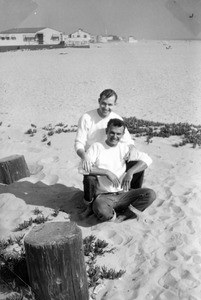 John Quitman Lynch and Hal Rebarich at the beach
