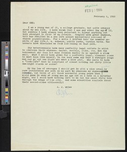 Blanche M. Baker, letters (1960)