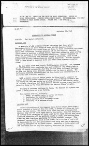 Naval Attaché. Report on Japan's military situation in Asia, September 1941