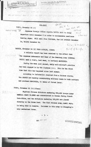 Naval Attaché. Summaries of events in Asia, October-November 1941