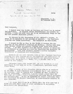 Harry Yarnell Papers. 1936 November 20: letter from Yarnell to Edward Marquart