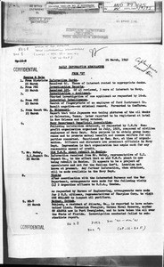 Naval Attaché. Daily information memorandum. 1940-1941