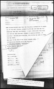 Asiatic Fleet memos regarding bombing of the Panay and Nanjing, 1937