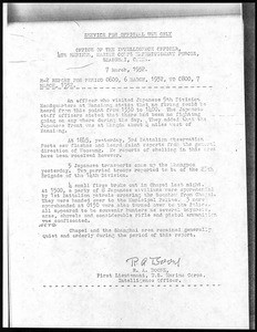 4th Marines (Shanghai). Intelligence Report. March-April 1932