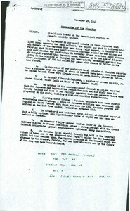 Naval Attaché. Several memos regarding the military situation in East Asia, 1940