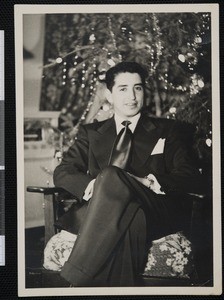 Ruben Salazar at home, El Paso, TX, ca. 1950s