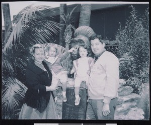 Ruben Salazar and his family at the Los Angeles Zoo, Los Angeles, CA, ca. 1963