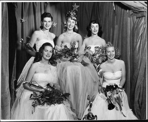 Helen of Troy Virginia Tongue and the members of her Court, 1949