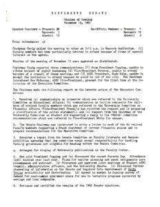 USC Faculty Senate minutes, 1961-12-13