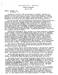 USC Faculty Senate minutes, 1972-05-17