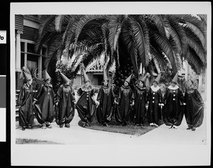 Zeta Tau Alpha members costumed for a Halloween party, 1912