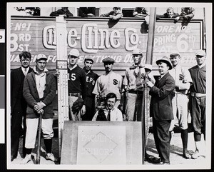 Faculty team that won its annual baseball game against Seniors, USC, 1916