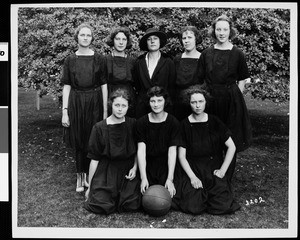 University of Southern California girls' basketball team, USC, ca. 1920