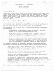 USC Faculty Senate minutes, 1957-11-20