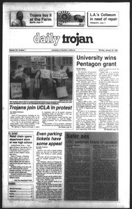 Daily Trojan, Vol. 111, No. 7, January 22, 1990