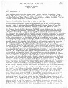 USC Faculty Senate minutes, 1958-05-21