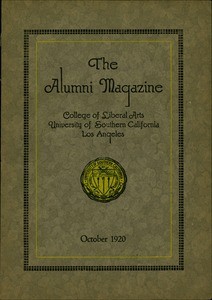 The alumni magazine, vol. 2, no. 1 (1920 Oct.)