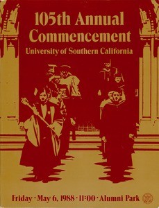 Commencement program, USC (105th: 1988: Alumni Memorial Park)