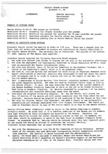 USC Faculty Senate minutes, 1984-11-21