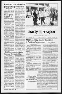 Daily Trojan, Vol. 68, No. 104, March 30, 1976