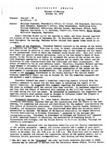 USC Faculty Senate minutes, 1972-10-18