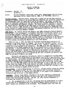 USC Faculty Senate minutes, 1972-12-13