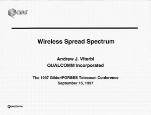 Letter, George Gilder to Andrew J. Viterbi, July 8, 1997