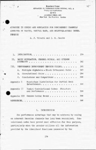 Andrew J. Viterbi, "Robust Soft Decoding for DPSK Modulated Signals," May 2, 1984