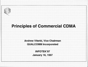 Email, Yash Pal to Andrew J. Viterbi, January 3, 1997